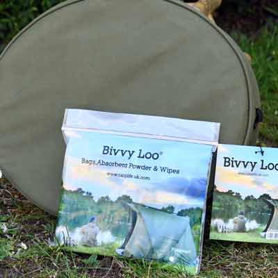 Verpackte Bivvy Loo Camping Toilette  & Original Zubehör
